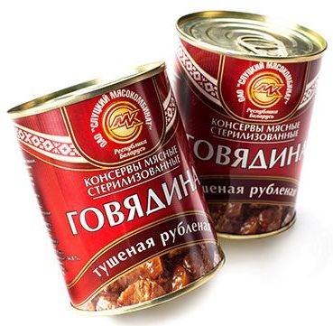 Говядина рубленая тушеная