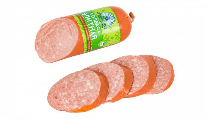 КОЛБАСА ВАРЕНО-КОПЧЕНАЯ “ЭЛИТНАЯ”