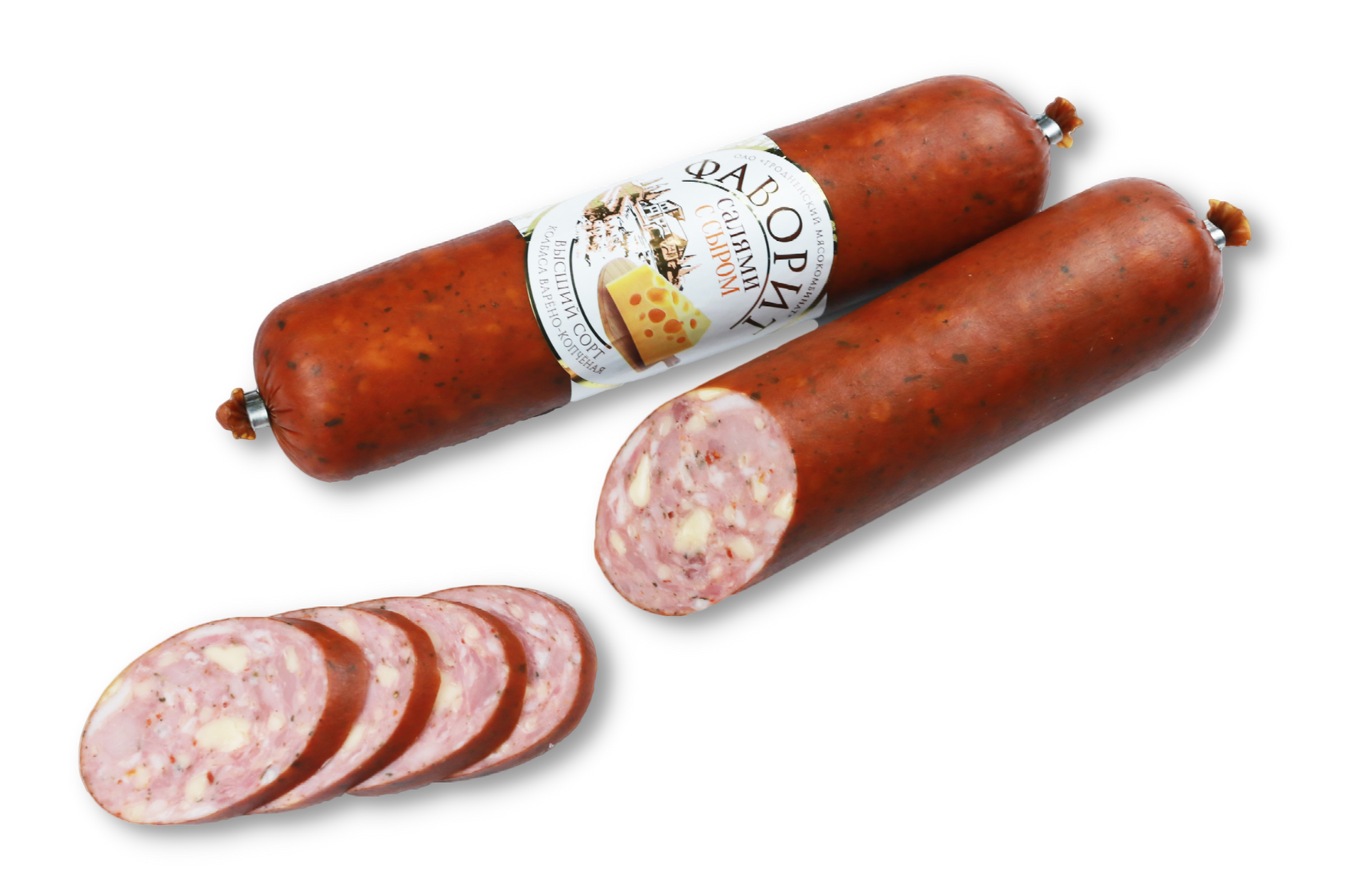 Колбаса салями фаворит с сыром