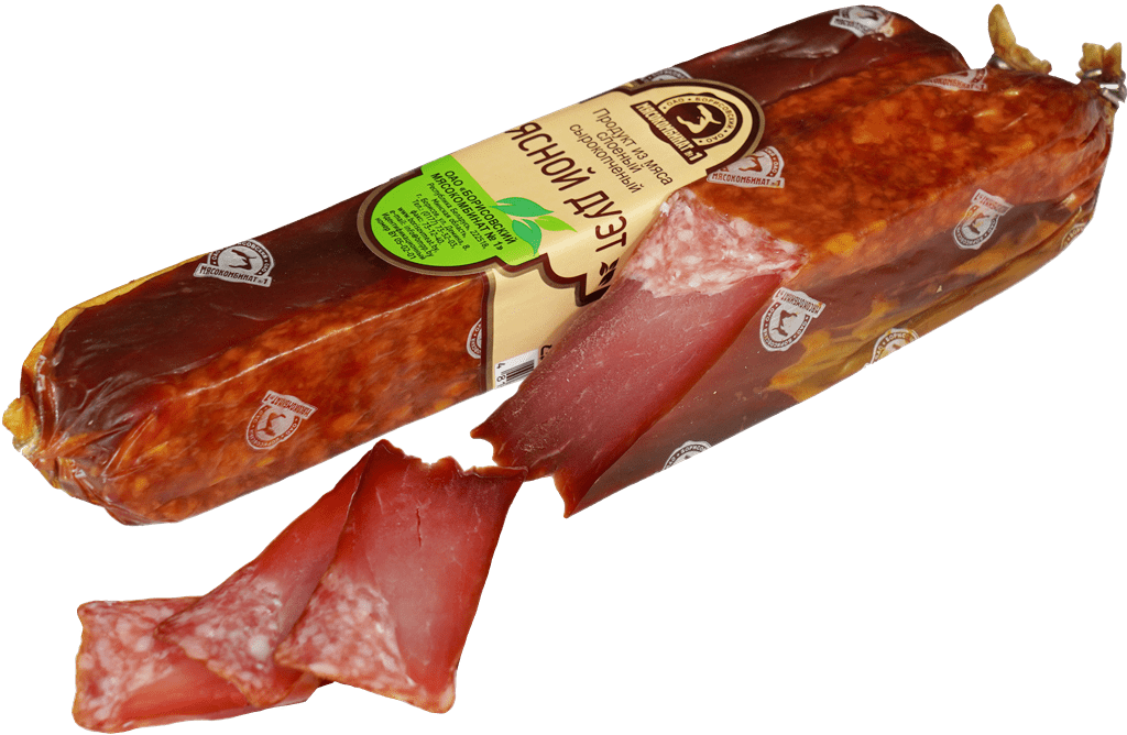 Продукт из мяса слоеный «Мясной дуэт» сырокопченый (МГС)