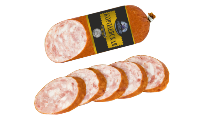 КОЛБАСА ВАРЕНО-КОПЧЕНАЯ “КОРОЛЕВСКАЯ”