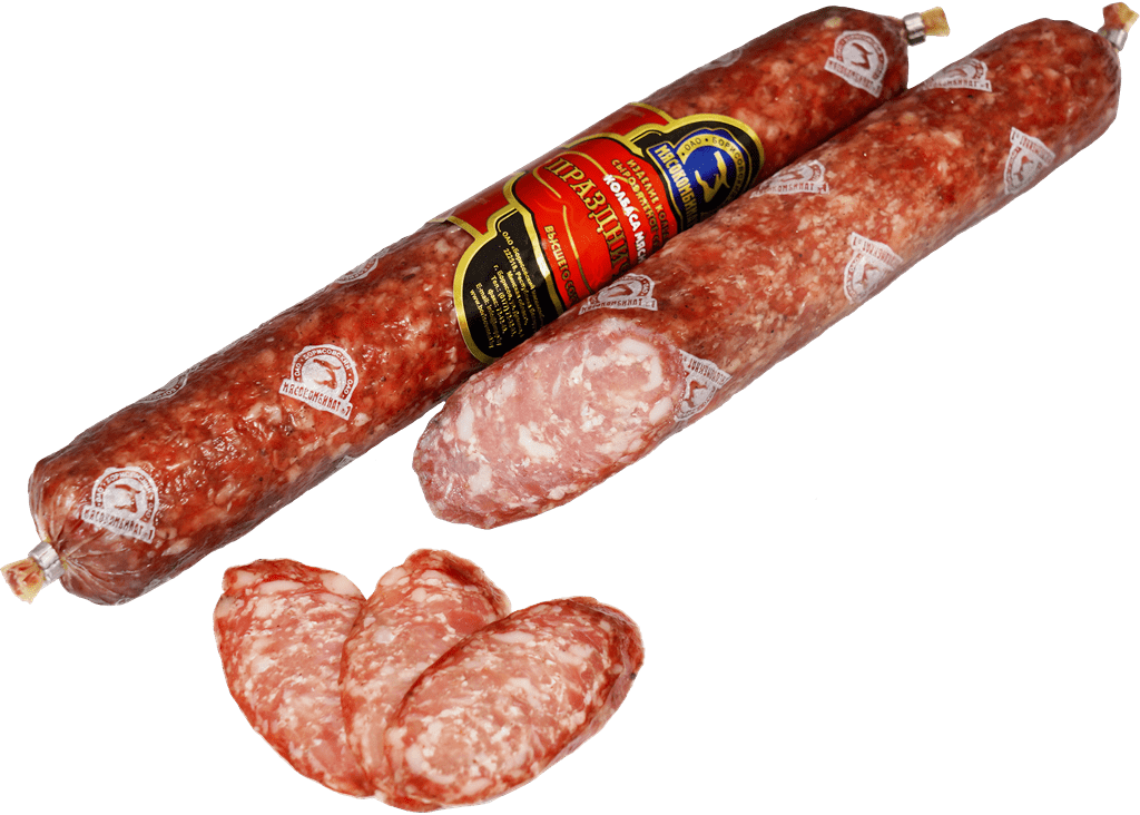 Колбаса «Праздничная» сырокопчёная высшего сорта (МГС)