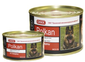 Консервы для собак и кошек «Полкан»