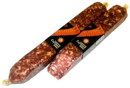 Колбаса «Сыровяленая Слуцкая люкс» с/в, в/с