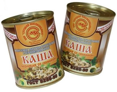 Каша перловая со свининой ГОСТ