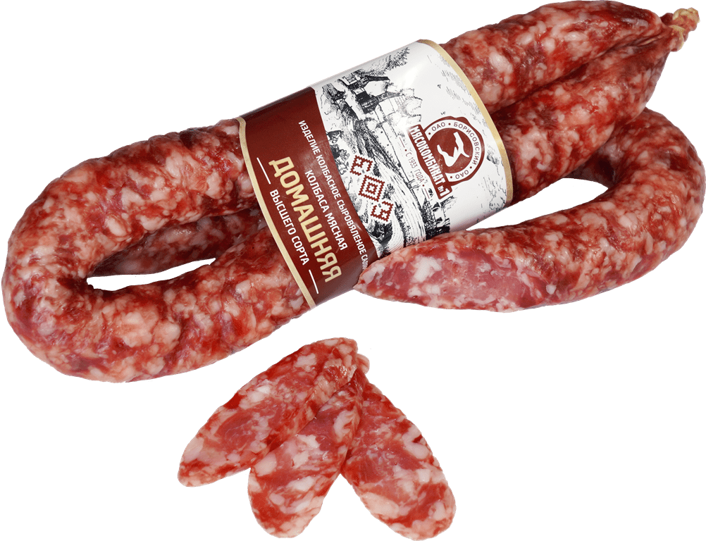 Колбаса «Домашняя» сырокопчёная высшего сорта (МГС)