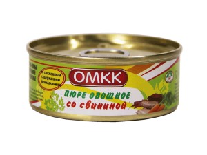 Пюре овощное со свининой