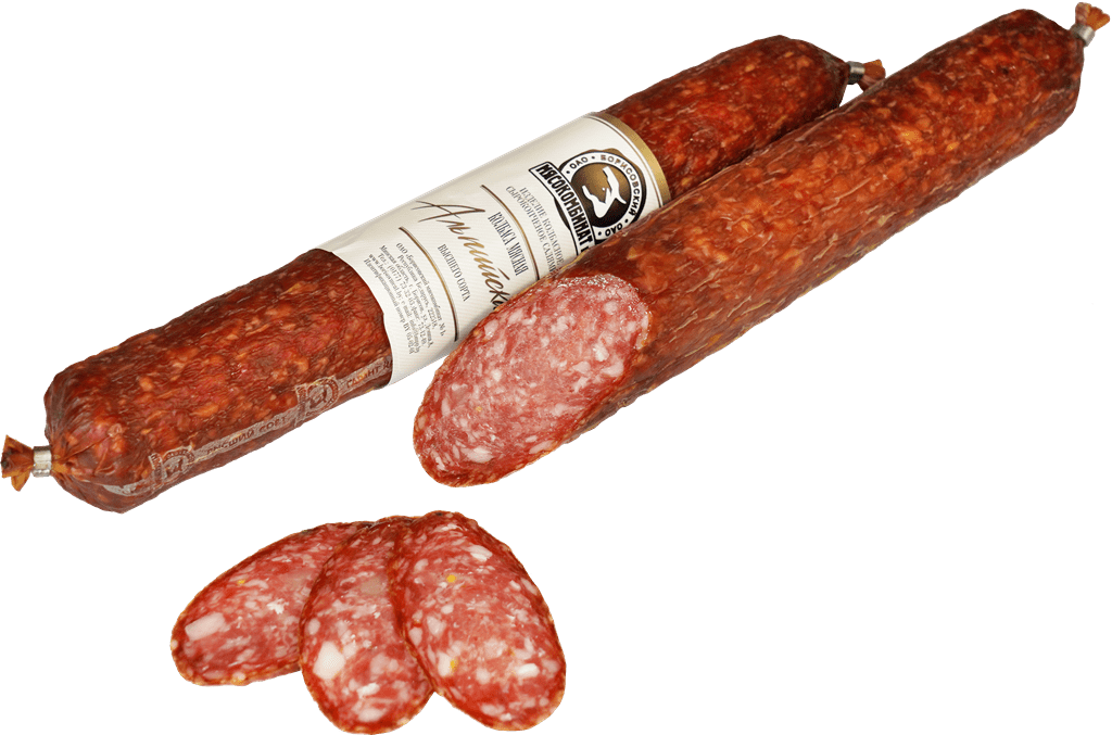 Колбаса «Альпийская» сырокопченая салями высшего сорта