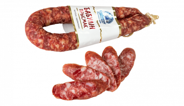 КОЛБАСА СЫРОВЯЛЕНАЯ САЛЯМИ “БАБУЛIН ПРЫСМАК”