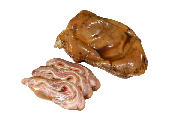 Продукт из субпродуктов мясной мякотный вареный "Уши по-домашнему"