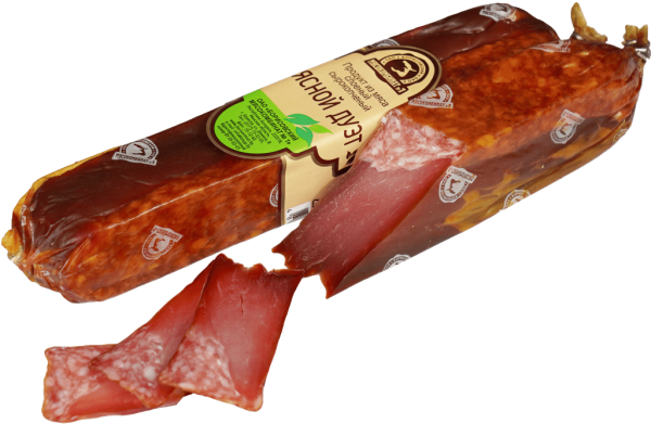 Продукт из мяса слоеный «Мясной дуэт» сырокопченый (МГС)