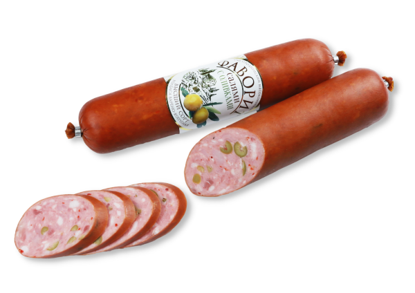 Колбаса салями фаворит с оливками